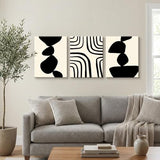 daktenn Boho Wall Art Set of 3 Matisse Wall Art Minimalist Wall Art Abstract Geometric Prints for Bathroom Bedroom Living Room 18"x24"x3 Panels