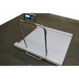 SellEton SL-Wheelchair-1k Aluminum Heavy Duty Wheelchair Scale Platform 1000lb x 0.2lb – Drum Chair Scale with Dual Ramp Aluminum Platform – Portable Scales for Physicians (Imported)