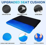 Gel Seat Cushion - Non-Slip Egg Seat Cushion Chair Pads - Office Chair Car Seat Cushion for Sciatica & Back Pain Relief, Truck