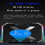Laptop Cooler Six Fan Led Screen Two Port RGB Lighting Cooling Pad Notebook Stand for Laptop 12-17 Inch