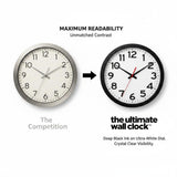 Ultimate Wall Clock |14 Inch | Modern | Atomic | Analog | Home | Office | School | Gym | Indoor | Outdoor | Sets Automatically | Unbranded | Classic | Battery Operated | Modern Décor
