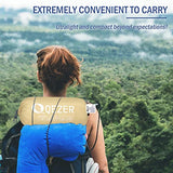 QEZER Ultralight Down Sleeping Bag for Adults 45-68 Degree F with 600 Fill Power, Compact Summer Sleeping Bag for Backpacking, Hiking and Camping