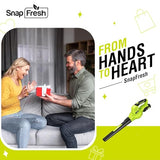 SnapFresh 20V Cordless Electric Leaf Blower - Lightweight with 2.0Ah Battery & Fast Charger, 2 Speed Modes for Lawn, Patio, Yard & Sidewalk Care