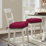 Shinnwa Kitchen Chair Cushions Set of 6, Dual-Layer Memory Foam Dining Chair Cushions