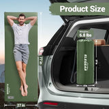 Elegear CumbreX™ Self Inflating Sleeping Pad, Built-in Electric Pump 3.15" Ultra-Thick Memory Foam Camping Mattress with Pillow Sleeping Pad for Camping R-Value 9.5 Foam Camping Pad Army Green Single