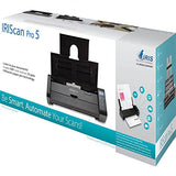 IRIScan Pro 5 Color Portable Duplex Document Scanner, Auto Document Feeder (ADF) 20Pages