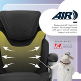 Serta Bryce Executive Office Chair, Ergonomic Computer DeskChairs with Patented AIR Lumbar Support, Comfy Body Pillows, Black