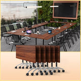 JNMDLAKO Conference Table, Folding Conference Room Tables On Wheels