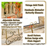 56" H Metal Scroll Extra Large Free Standing Adjustable Display Easel