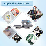 Double Station Swing Away Heat Press with LCD Digital Control, Air Compressor Powered