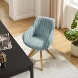 Art Leon Desk Chair No Wheels - Mid Century Modern Office Chair