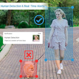 Smart Human Detection, Real-time Alert, FHD Night Vision, Two-Way Audio, IP65 Waterproof, 2.4Ghz WiFi