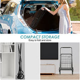 330LBS Capacity Shopping Cart for Groceries,Upgraded Jumbo Grocery Cart with Waterproof Liner