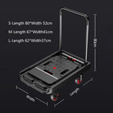 Platform Truck Cart Small Trolley Lightweight Express Trailer Fully Foldable Flatbed Portable Hand-Pulled Cart