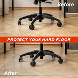Chair Mat for Hard Floor Office Chair Mat Desks Mats Large 42in x 77in,Transparent Clear PVC Floor Protector for Home Office Study Wooden Floors,Clear 2mm Thickness