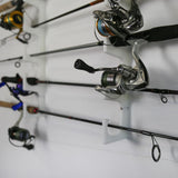 TRAPSKI Made in The USA Fishing Rod/Pole Holder Rack Organizers | Wall or Boat Mounting Fishing Rod Rack | Marine Grade HDPE Plastic | Pole Holder for up to 6 Rods | Stackable - 2 Pack