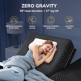 EGOHOME Twin XL Adjustable Bed Frame and 14" Cooling Memory Foam Mattress | Zero Gravity