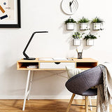 JKSWT LED Desk Lamp, Eye-Caring Table Lamps Natural Light Protects Eyes Dimmable Office Lamp with 5 Color Modes, Black