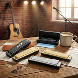 Personalized custom professional tuning harmonica - 10-hole - C key stainless steel harmonica, suitable for beginners, students, and as a gift for friends. It is a meaningful musical instrument gift.