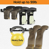 ORLESS Wader Hangers 4-Pair Boot Rack Garage Storage, Cowboy Boot Holder, Metal Wire Organizer for Entryway