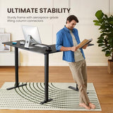 ErGear L Shaped Standing Desk, 63"x55" Electric Adjustable Height Sit Stand up Desk