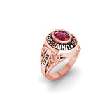 Oseew 2027 Custom Class Graduation Ring for Women High School (Rose Gold)
