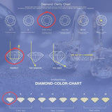14k Gold GRA Moissanite & IGI Lab Grown Diamond Earrings