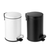 Cesun 1.2 Gallons Small Black Trash Can, Bathroom Garbage Can with Lid and Foot Pedal