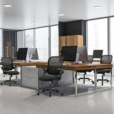 Sweetcrispy Home Office Managerial Executive Chair, Ergonomic Mesh Adjustable Swivel Mid-Back Chair