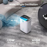 Yaufey 150 Pint Dehumidifier for Basement Home 8000 Sq. Ft. with Drain Hose