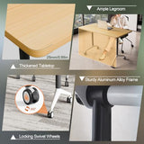 Foldable Conference Tables with Wheels, 6 Pack