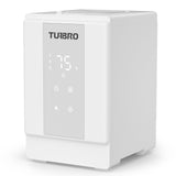 TURBRO 4L/1Gal 304 Stainless Steel Steam Humidifier, Warm Mist Humidifier for Bedroom Baby Nursery, 500 mL/h Output, Dishwasher Safe, Easy to Clean, ETL-certified Sleep Mode 1-12h Timer, GLS04
