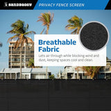 Sandbaggy Privacy Fence Screen - UV Resistant HDPE - Chain Link Fencesre Fence