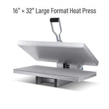 Large Format Manual Heat Press Machine 110V 2600W, Heavy-Duty Professional High Pressure