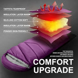 TANSTRIDER Sleeping Bags for Adults Warm Weather,3-4 Season 3lb Lightweight Sleeping Bag for Kids Girls Boys with Compression Sack,Camping Essentials Gear, Hiking,Travel,Backpacking,Outdoor & Indoor