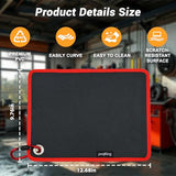 Flexible Magnetic Tool Mat,40 LBS Magnetic pad with Magnetic picker,Circular hanging hole&Carabiner Hook,Storage Organizer for Auto, Motorcycle,Electronic Assembly, DIY, Garage Workshop,12.6" x 9.76"