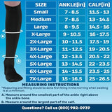 ABSOLUTE SUPPORT Made in USA - Compression Knee High for Women & Men 20-30mmHg - Graduated Support Opaque Compression Socks for Swelling, Pregnancy, Leg Pain - Black, Medium - A105BL2