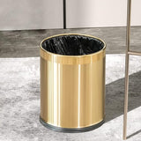 LEASYLIFE 14L/2.6GAL，Gold Bathroom Trash can,Brushed Brass Garbage can