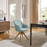 Art Leon Desk Chair No Wheels - Mid Century Modern Office Chair