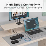 Plugable Thunderbolt 4 Dock with 100W Charging, Thunderbolt Certified, Laptop Docking Station
