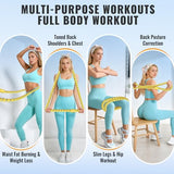 SOHIDAS Soft Hula Hoop for Adults 3.3lb Weighted Hula Hoops for Women Weight Loss Pilates Equipment Infinity Hoop Soft Spring Weighted Hoop, Yellow