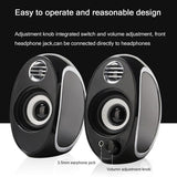 BXNSDFS Bass Wired Computer Speakers High Power for Laptop Desktop Phone Portable Multimedia Loudspeaker(D)