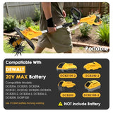 Cordless Tiller Cultivator for DEWALT 20V MAX Battery (Tool Only), 310RPM Electric Rototiller Garden Tool with 40 Steel Tines, 9.1In Tilling Width & 6.3In Depth Tiller