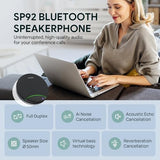 Sp92 Conference Speaker and Microphone Teams Certified Mic with Al Noise Cancelling 20H Call Time USB Speakerphone