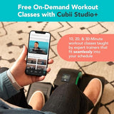 Cubii GO Under Desk Elliptical Bike, Portable Low Impact Leg Exerciser for Home and Office | Compact Exercise Machine with 10 Resistance Levels, LCD Display & App Tracking