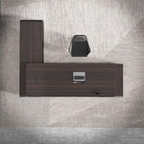 Modern L Shape Executive Desk with Lateral Cabinet Business Home Office Desks