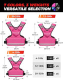 BAGAIL Adjustable Weighted Vest for Women 4-10lb, Comfortable U-Neck Rucking Vest with 6 Removable Weights, Storage Pocket and Reflective Strips for Walking