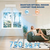 12000 BTU 115V Ductless Mini Split AC Heat Pump for Apartment/Room, 19 SEER 42dB Ultra-Quiet Inverter System, 3-in-1 Cooling Heating Dehumidifier, 10ft Line Set Ready to Use (Plug and Play)