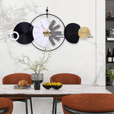 Anmotpe Large Wall Clock for Living Room Modern Light Luxury Stylish Design Clocks Silent Non Ticking Battery Operated Geometric Dial Clock for Bedroom, Office,Kitchen 47X24.4inch