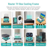 Laptop Cooling pad 4X 120mm Computer Fan with AC Plug Variable Speed Fan for DIY Electronics TV Box